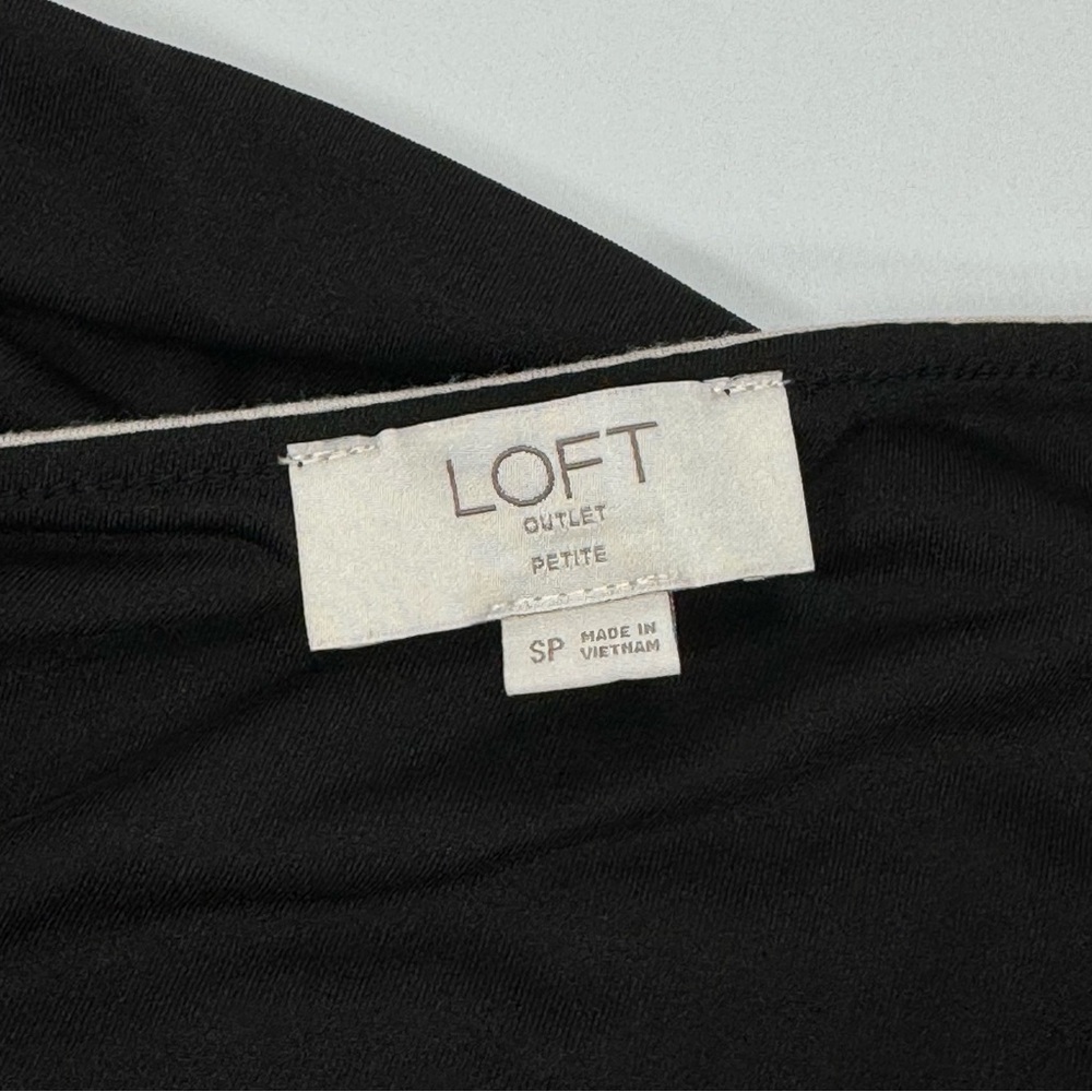 Loft Criss Cross Back Flare Dress Women's Size Small S Petite Summer Casual Soft - Picture 4 of 5